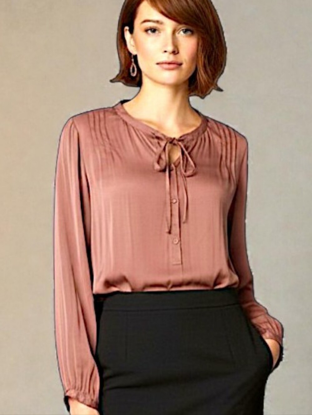 J.Crew Bohemian Satin Blouse – Size XL -Like New
